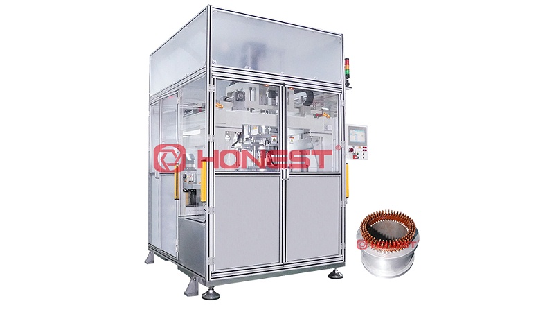 扁線電機定子免切平扭線機