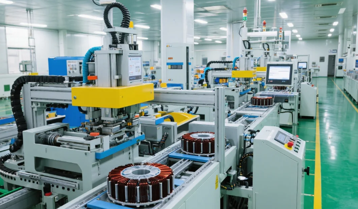 無(wú)人化的定子生產(chǎn)車間（即夢(mèng)AI）