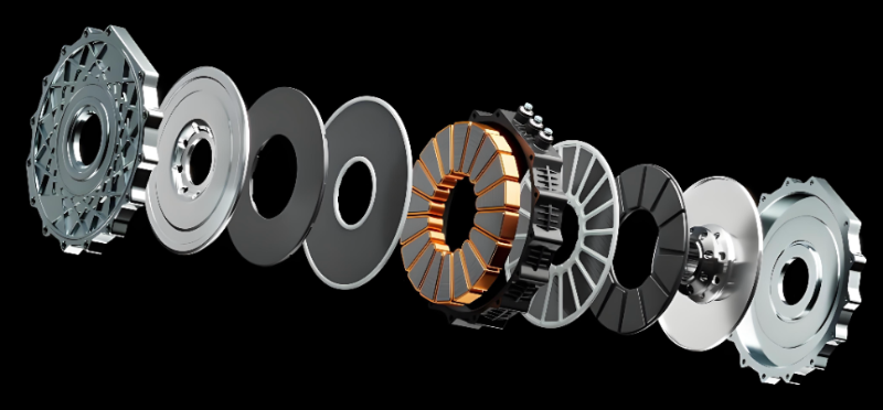 軸向磁通電機(jī)分解爆炸圖