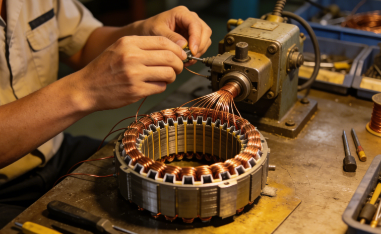 手工定子繞線圖2