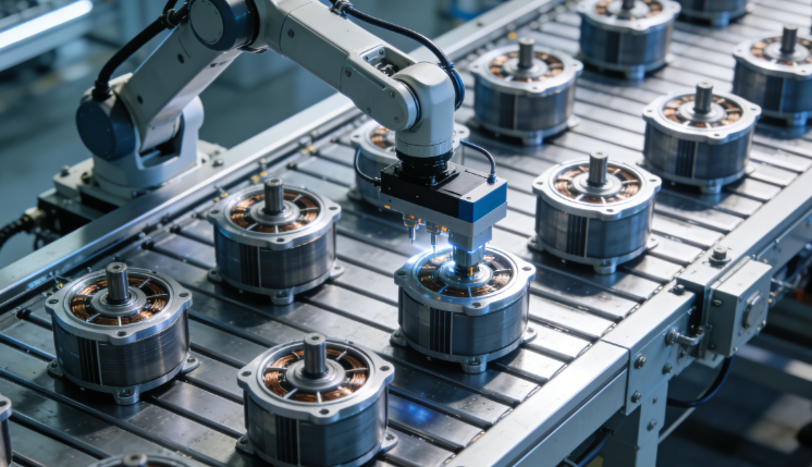 電機(jī)生產(chǎn)線圖-AI