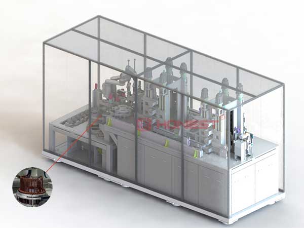 雙通道扁線定子自動(dòng)制線機(jī)