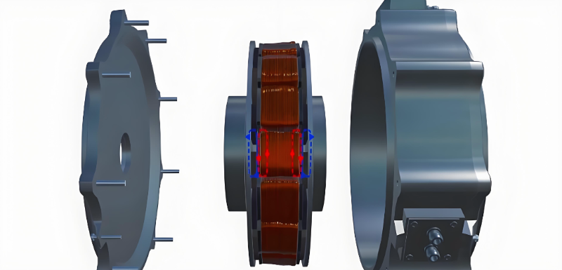 軸向磁通電機扁平結(jié)構(gòu)